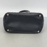 【6fa0852】シャネル トートバッグ カンボン ラムスキン ブラック シルバー金具【中古】レディース