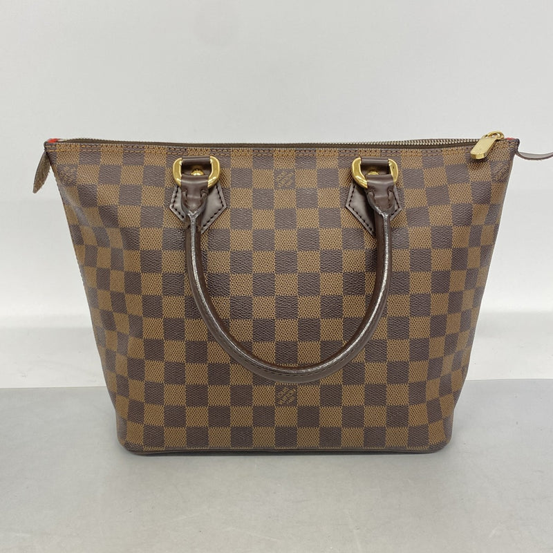 【6fa0855】ルイヴィトン トートバッグ ダミエ サレヤPM N51183 エベヌ【中古】レディース