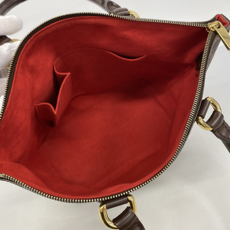 【6fa0855】ルイヴィトン トートバッグ ダミエ サレヤPM N51183 エベヌ【中古】レディース