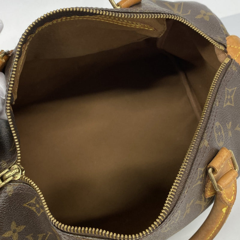【6fa0856】ルイヴィトン ハンドバッグ モノグラム スピーディ30 M41108 ブラウン【中古】レディース