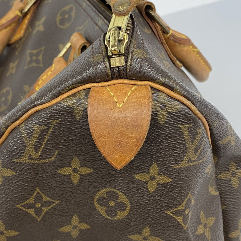 【6fa0856】ルイヴィトン ハンドバッグ モノグラム スピーディ30 M41108 ブラウン【中古】レディース