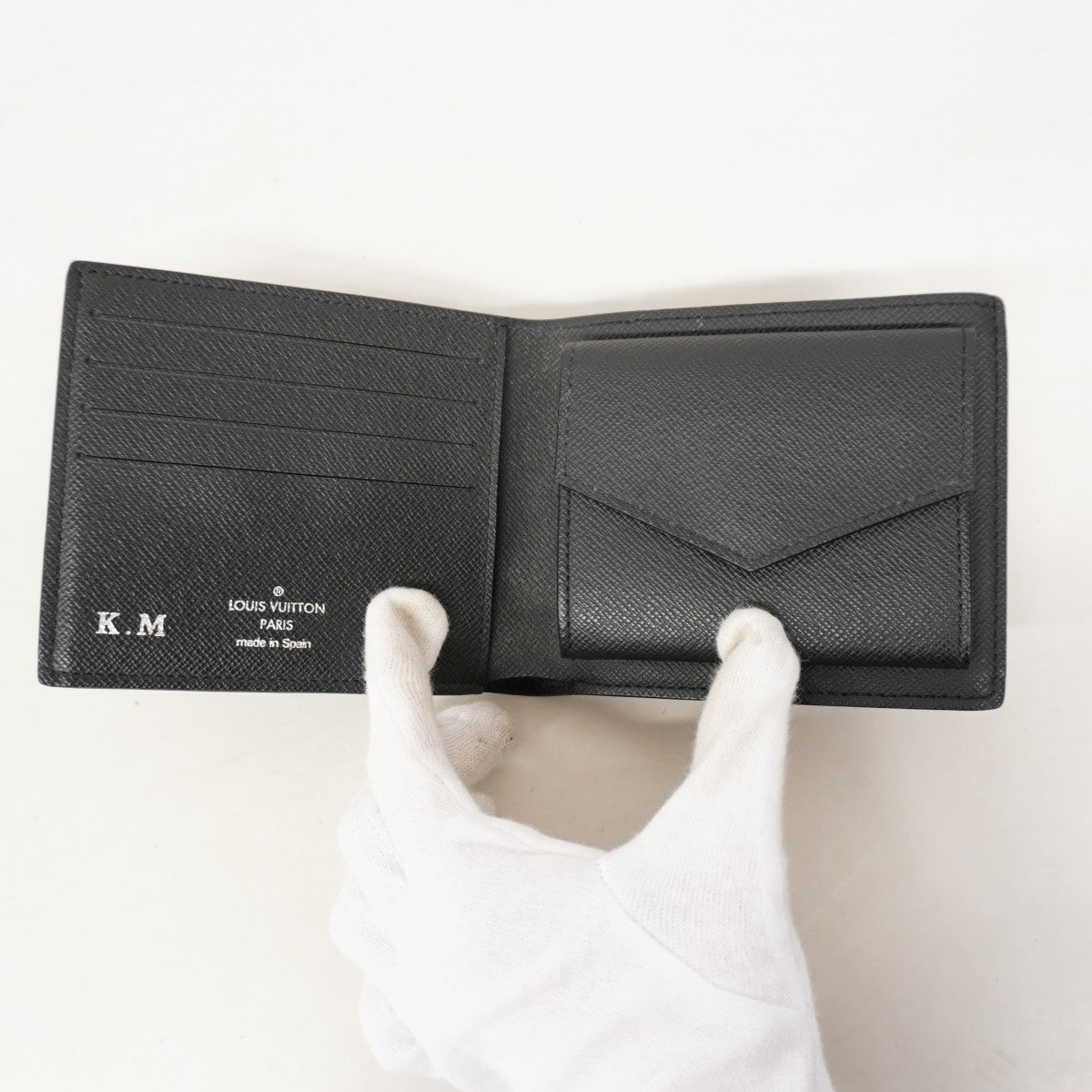 【6fa0866-h】ルイヴィトン 財布 ダミエ・グラフィット ポルトフォイユマルコNM N63336 ブラック【中古】メンズ