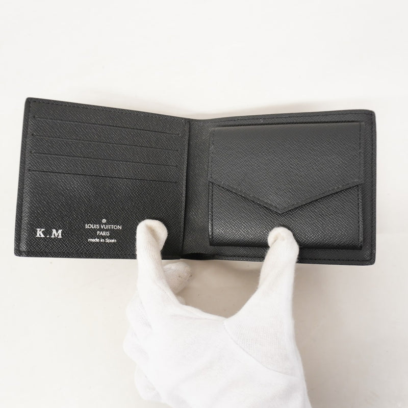 【6fa0866-h】ルイヴィトン 財布 ダミエ・グラフィット ポルトフォイユマルコNM N63336 ブラック【中古】メンズ