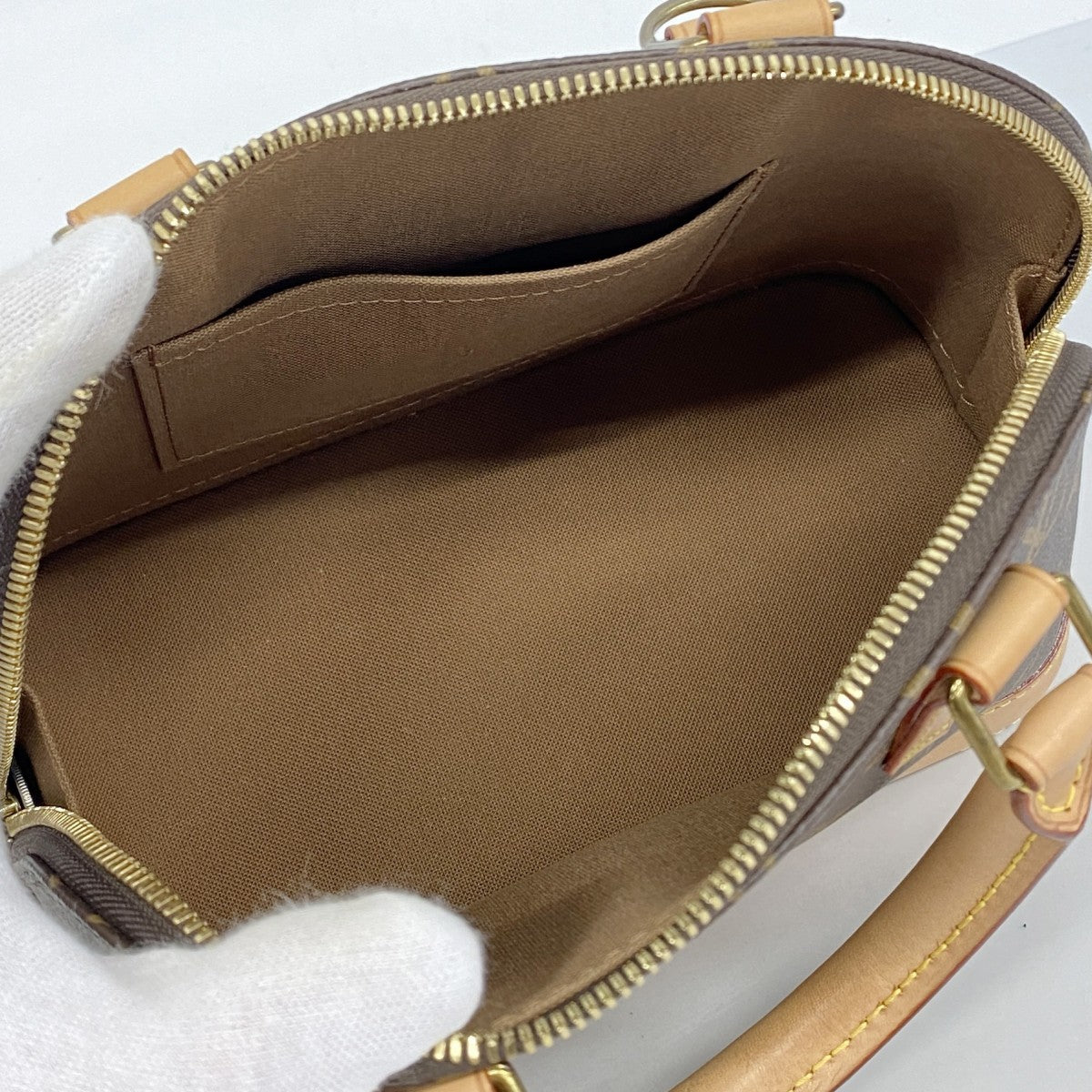 【6fa0867】ルイヴィトン ハンドバッグ モノグラム アルマBB M53152 ブラウン 2wayバッグ【中古】レディース