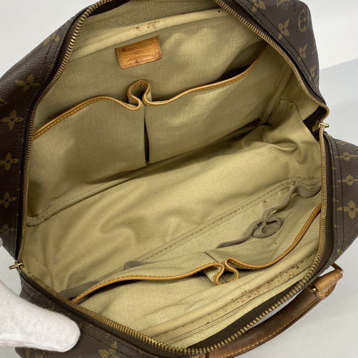 【6fa0868】ルイヴィトン ハンドバッグ モノグラム ドーヴィル M47270 ブラウン【中古】レディース
