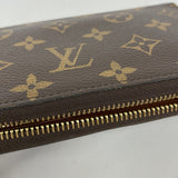 【6fa0871】ルイヴィトン 長財布 モノグラム ジッピーウォレット M42616 ブラウン【中古】メンズ レディース ユニセックス