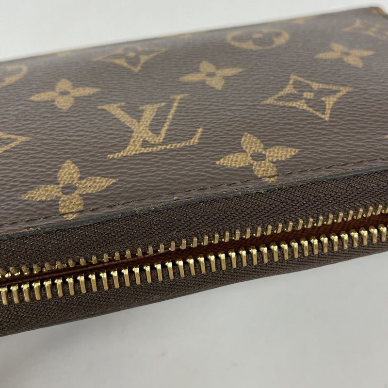 【6fa0871】ルイヴィトン 長財布 モノグラム ジッピーウォレット M42616 ブラウン【中古】メンズ レディース ユニセックス