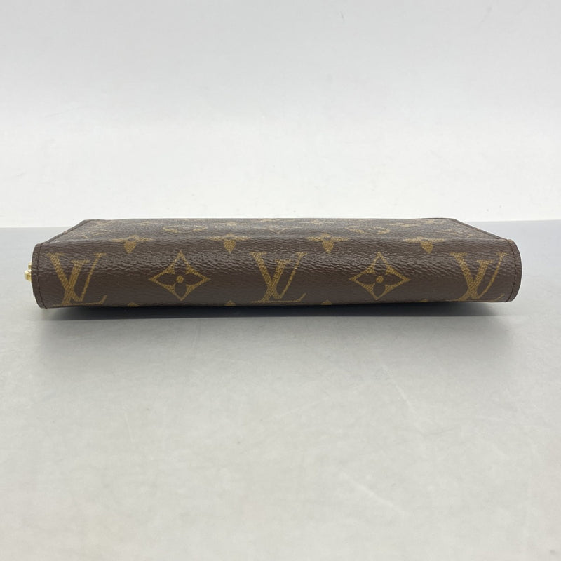 【6fa0871】ルイヴィトン 長財布 モノグラム ジッピーウォレット M42616 ブラウン【中古】メンズ レディース ユニセックス
