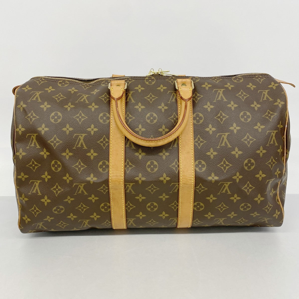 【6fa0874】ルイヴィトン ボストンバッグ モノグラム キーポル45 M41428 ブラウン【中古】メンズ レディース ユニセックス