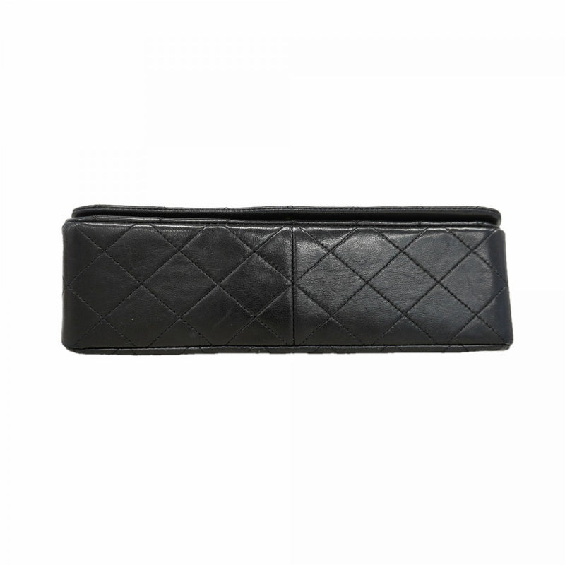 【6fa0875】シャネル ショルダーバッグ マトラッセ チェーンショルダー ラムスキン ブラック ゴールド金具【中古】レディース