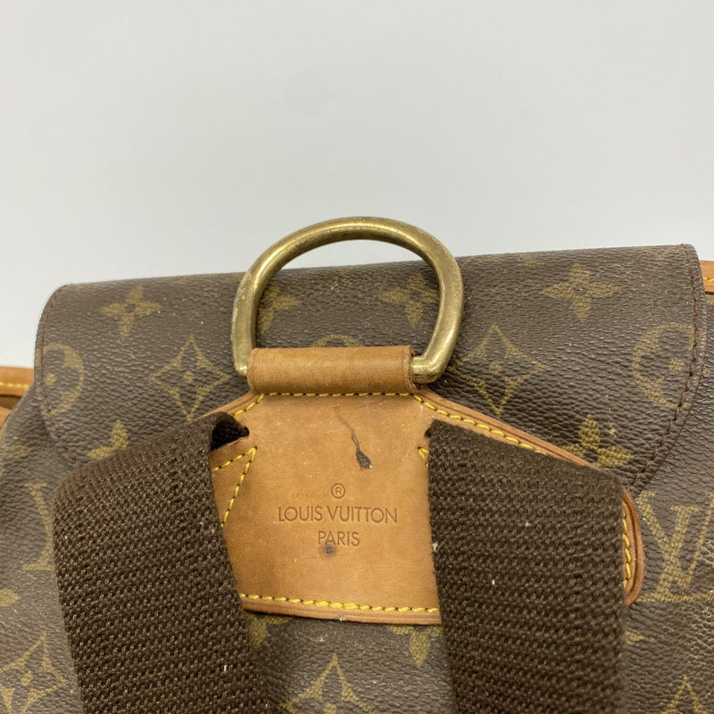 【6fa0880】ルイヴィトン リュック・デイパック モノグラム モンスリGM M51135 ブラウン【中古】レディース