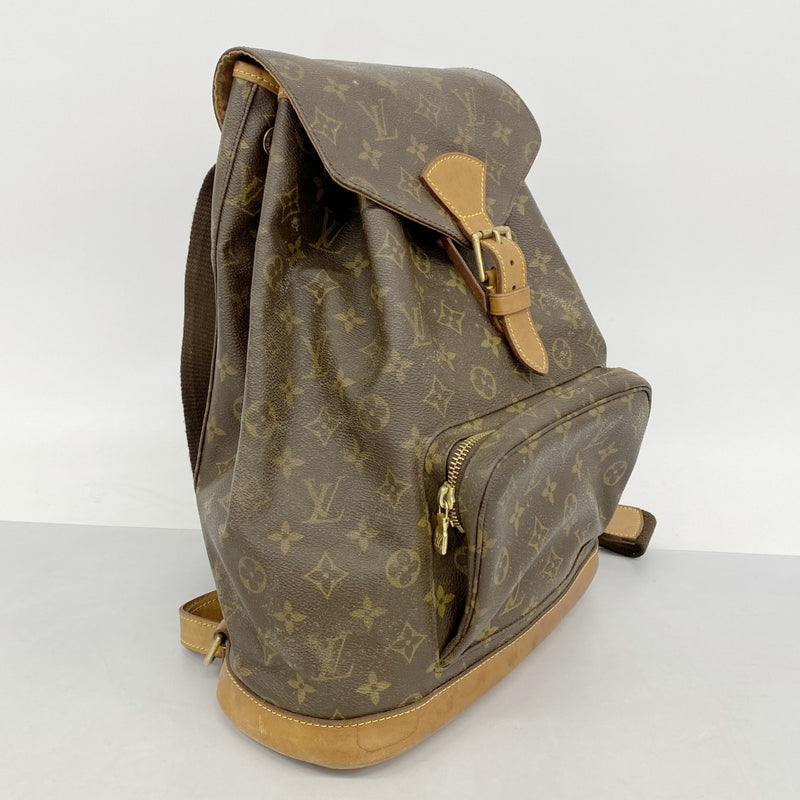 【6fa0880】ルイヴィトン リュック・デイパック モノグラム モンスリGM M51135 ブラウン【中古】レディース