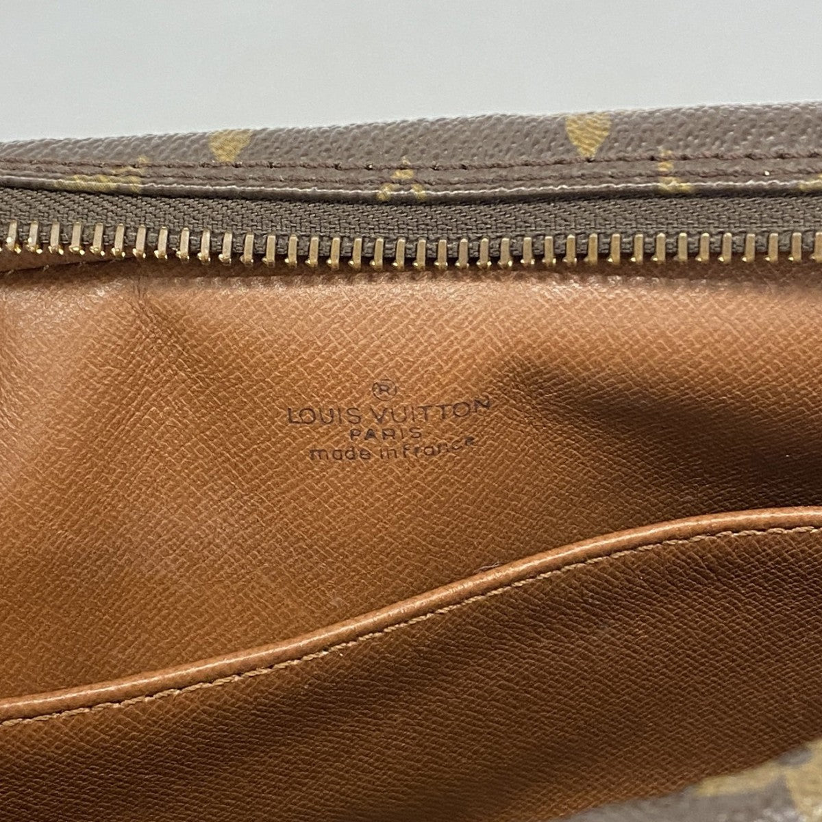 【6fa0884】ルイヴィトン クラッチバッグ モノグラム コンピエーニュ23 M51847 ブラウン【中古】メンズ