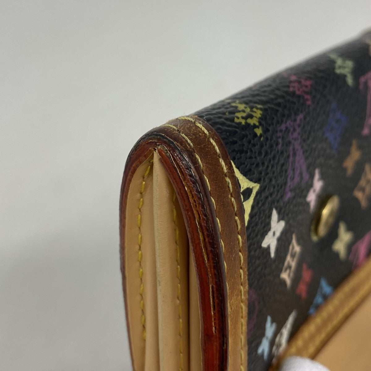 【6fa0887】ルイヴィトン コインケース モノグラム・マルチカラー ポルトモネプラ M92656 ノワール【中古】レディース