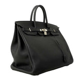【6fa0890】エルメス ハンドバッグ バーキン40 トゴ ブラック シルバー金具 □P刻印【中古】メンズ
