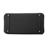 【6fa0890】エルメス ハンドバッグ バーキン40 トゴ ブラック シルバー金具 □P刻印【中古】メンズ