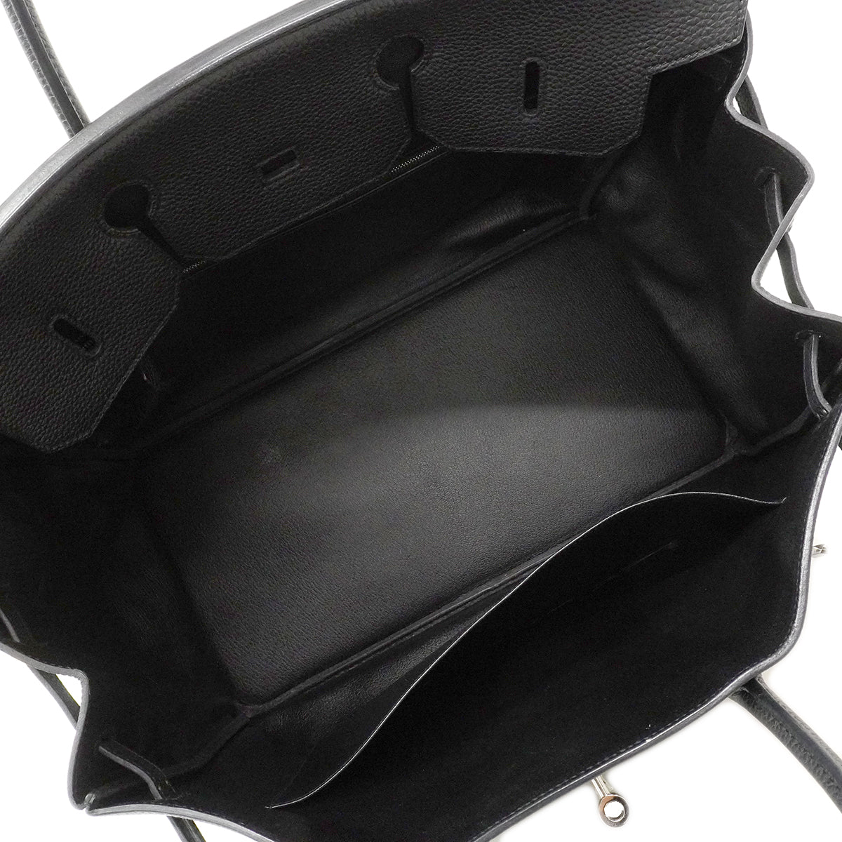 【6fa0890】エルメス ハンドバッグ バーキン40 トゴ ブラック シルバー金具 □P刻印【中古】メンズ