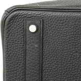 【6fa0890】エルメス ハンドバッグ バーキン40 トゴ ブラック シルバー金具 □P刻印【中古】メンズ