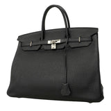 【6fa0890】エルメス ハンドバッグ バーキン40 トゴ ブラック シルバー金具 □P刻印【中古】メンズ