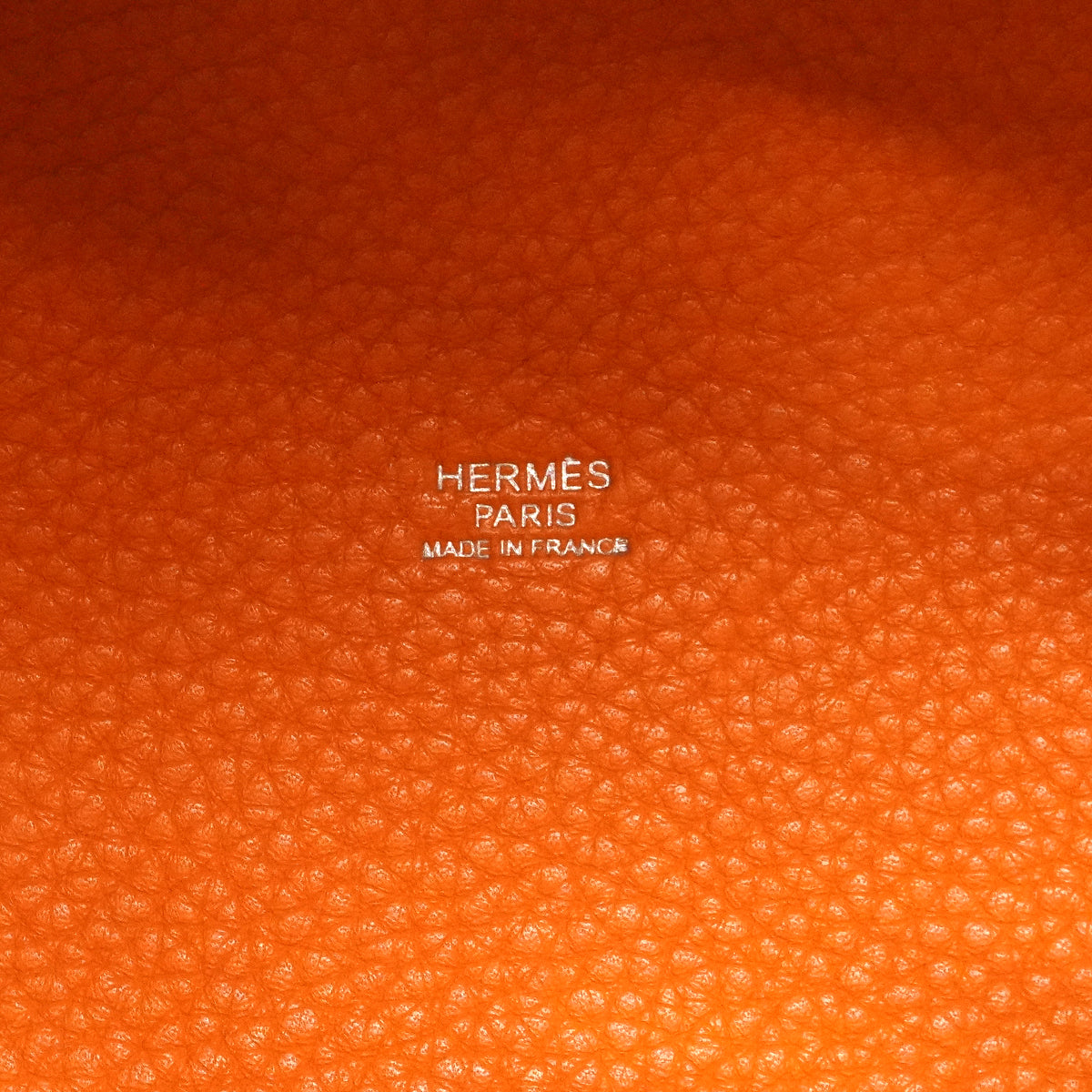【6fa0892】エルメス ハンドバッグ ピコタンMMカザック トリヨンクレマンス オレンジ パルシュマン シルバー金具 □M刻印【中古】レディース