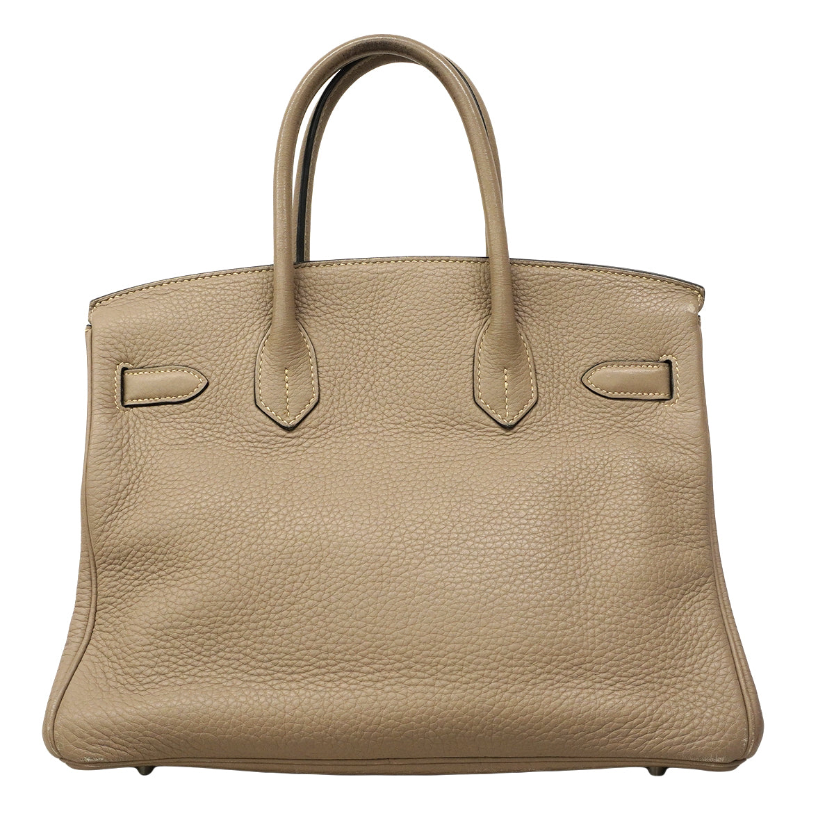 【6fa0893】エルメス ハンドバッグ バーキン30 トリヨンクレマンス トゥルティエールグレー シルバー金具 □N刻印【中古】レディース