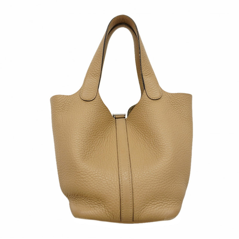 【6fa0894-h】エルメス ハンドバッグ ピコタンロックPM トリヨンクレマンス トレンチ シルバー金具 U刻印【中古】レディース