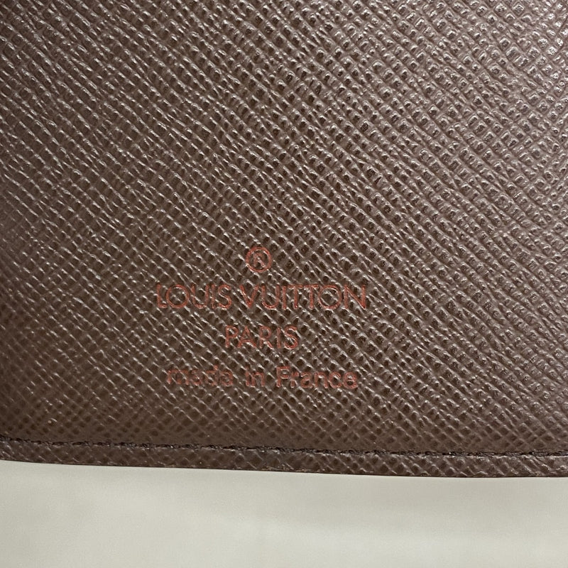 【6fa0897】ルイヴィトン 財布 ダミエ ポルトモネビエヴィエノワ N61664 エベヌ【中古】レディース
