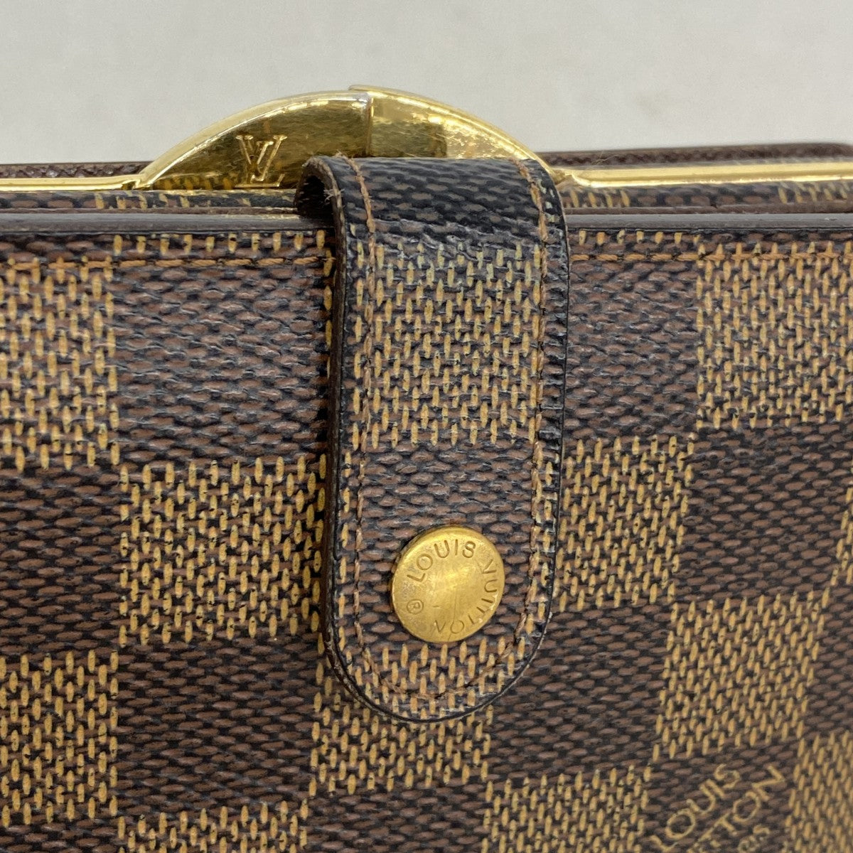 【6fa0897】ルイヴィトン 財布 ダミエ ポルトモネビエヴィエノワ N61664 エベヌ【中古】レディース