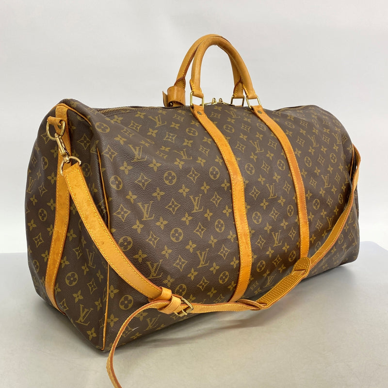 【6fa0902】ルイヴィトン ボストンバッグ モノグラム キーポルバンドリエール60 M41412 ブラウン【中古】メンズ レディース ユニセックス