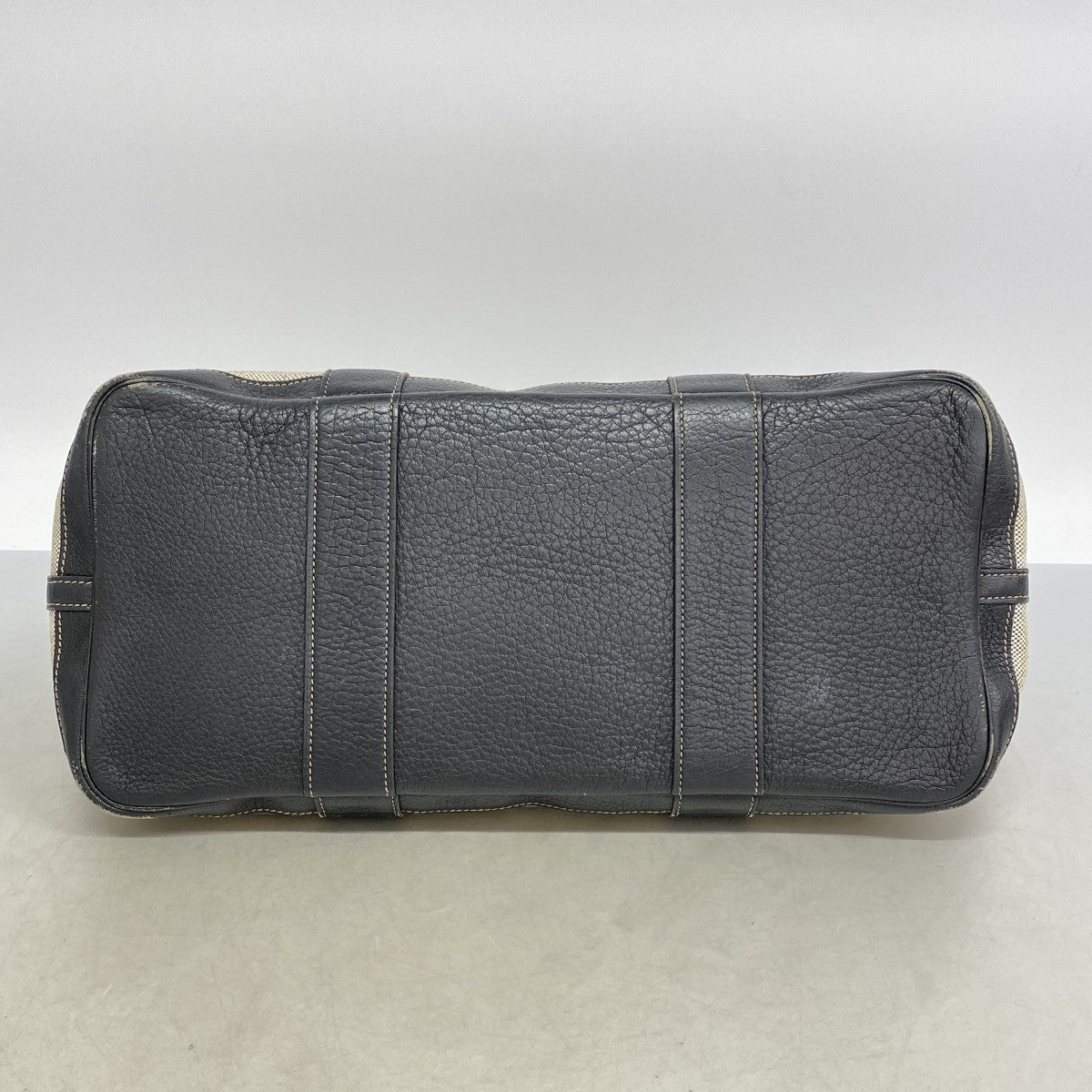 【6fa0906】エルメス トートバッグ ガーデンパーティPM トワルアッシュ ブラック シルバー金具 □H刻印【中古】レディース