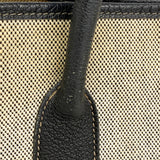 【6fa0906】エルメス トートバッグ ガーデンパーティPM トワルアッシュ ブラック シルバー金具 □H刻印【中古】レディース