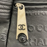 【6fa0907】シャネル ショルダーバッグ アンリミテッド レザー ブラック シルバー金具【中古】レディース