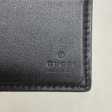 【6fa0917】グッチ マネークリップ GGエンボス 676656 レザー ブラック シルバー金具【中古】メンズ