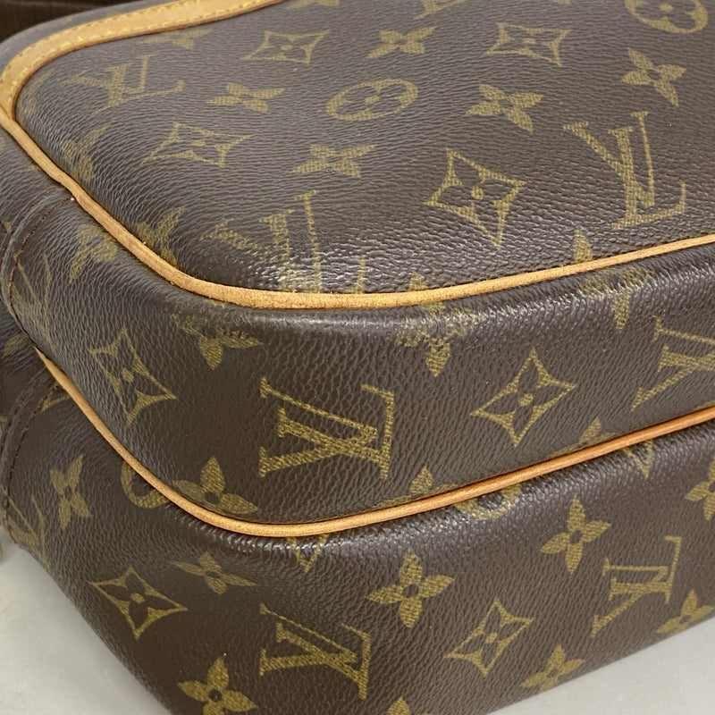 【6fa0923】ルイヴィトン ショルダーバッグ モノグラム リポーターPM M45254 ブラウン【中古】レディース