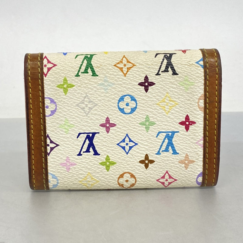 【6fa0935】ルイヴィトン コインケース モノグラム・マルチカラー ポルトモネプラ M92657 ブロン【中古】レディース