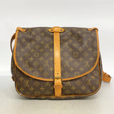 【6fa0942】ルイヴィトン ショルダーバッグ モノグラム ソミュール35 M42254 ブラウン【中古】レディース