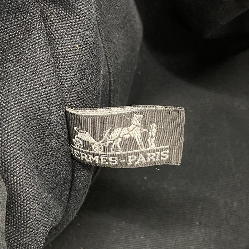 【6fa0945】エルメス トートバッグ フールトゥMM キャンバス ブラック シルバー金具【中古】メンズ レディース ユニセックス