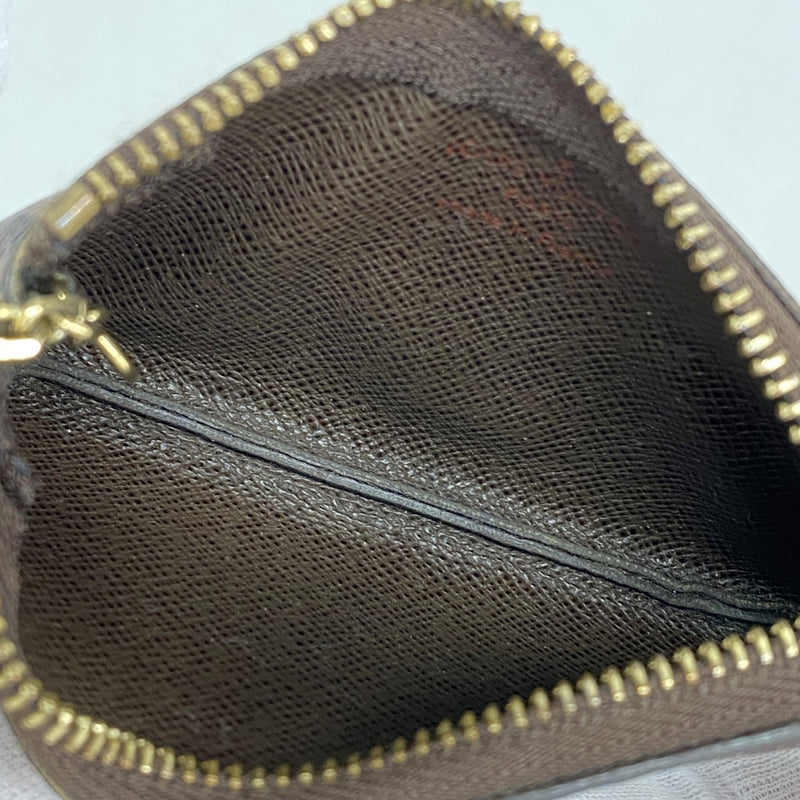 【6fa0951】ルイヴィトン コインケース ダミエ ポシェットクレ N62658 エベヌ【中古】メンズ レディース ユニセックス