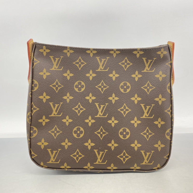 【6fa0956】ルイヴィトン ショルダーバッグ モノグラム ルーピングMM M51146 ブラウン【中古】レディース