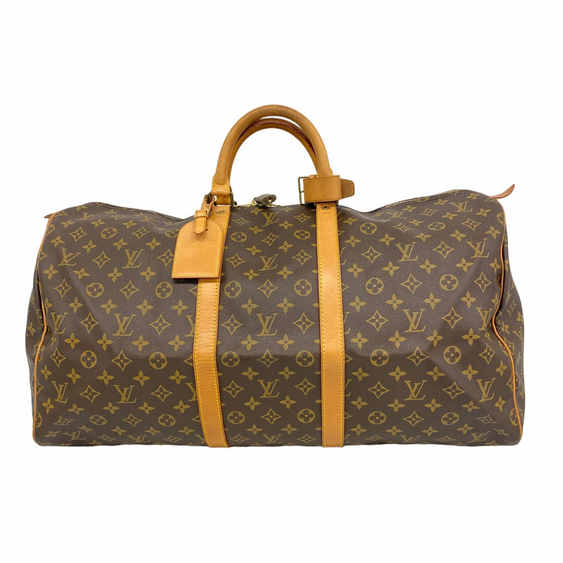 【6fa0957】ルイヴィトン ボストンバッグ モノグラム キーポル55 M41424 ブラウン【中古】メンズ レディース ユニセックス