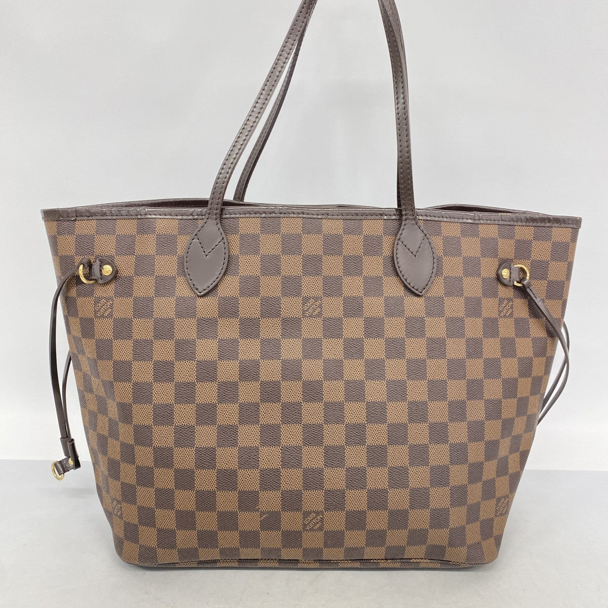 【6fa0959】ルイヴィトン トートバッグ ダミエ ネヴァーフルMM N51105 エベヌ【中古】レディース