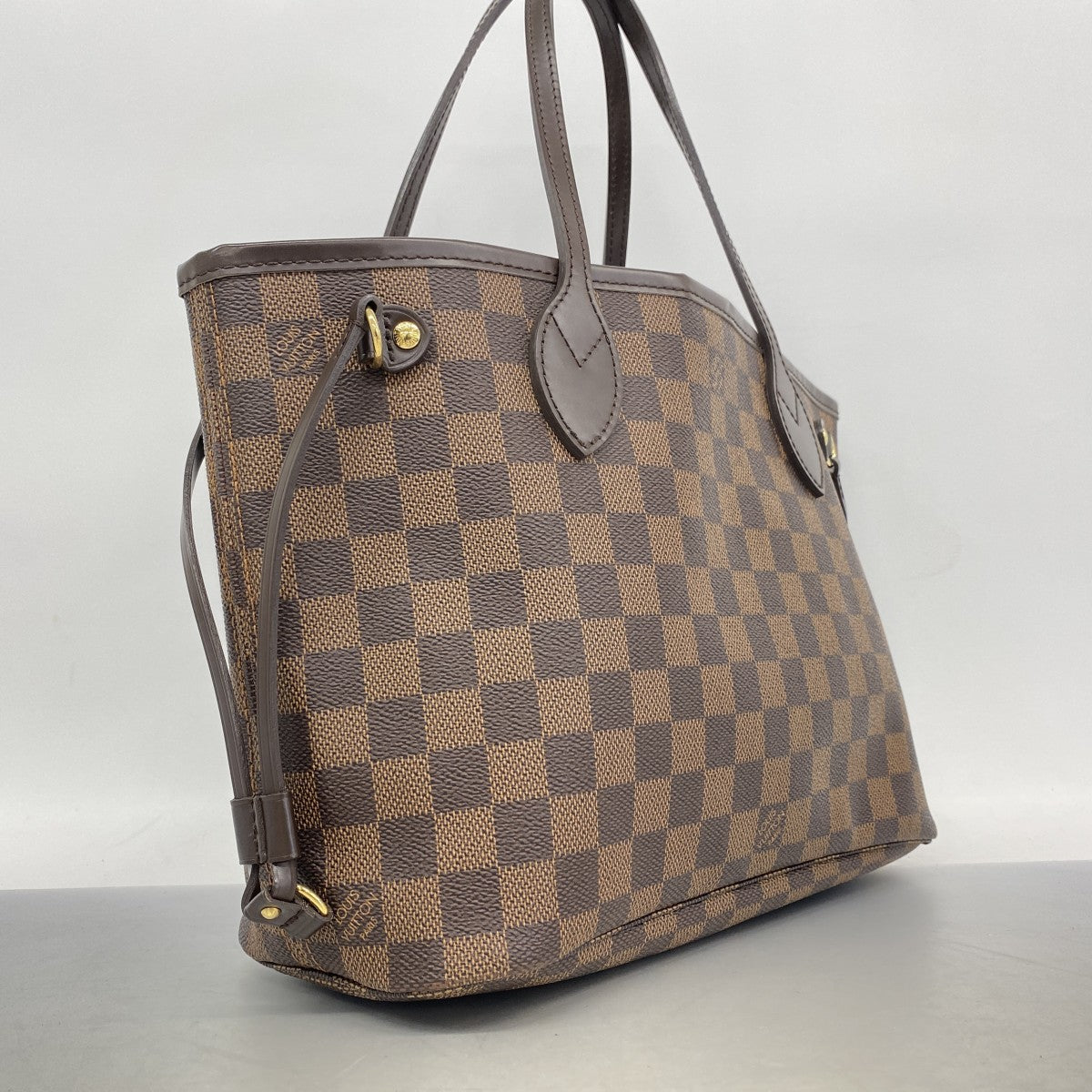 【6fa0960】ルイヴィトン トートバッグ ダミエ ネヴァーフルPM N51109 エベヌ【中古】レディース