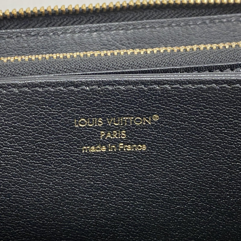 【6fa0971】ルイヴィトン 長財布 モノグラム・エキゾチック ジッピーウォレット N82154 リザード ノワール【中古】メンズ レディース ユニセックス