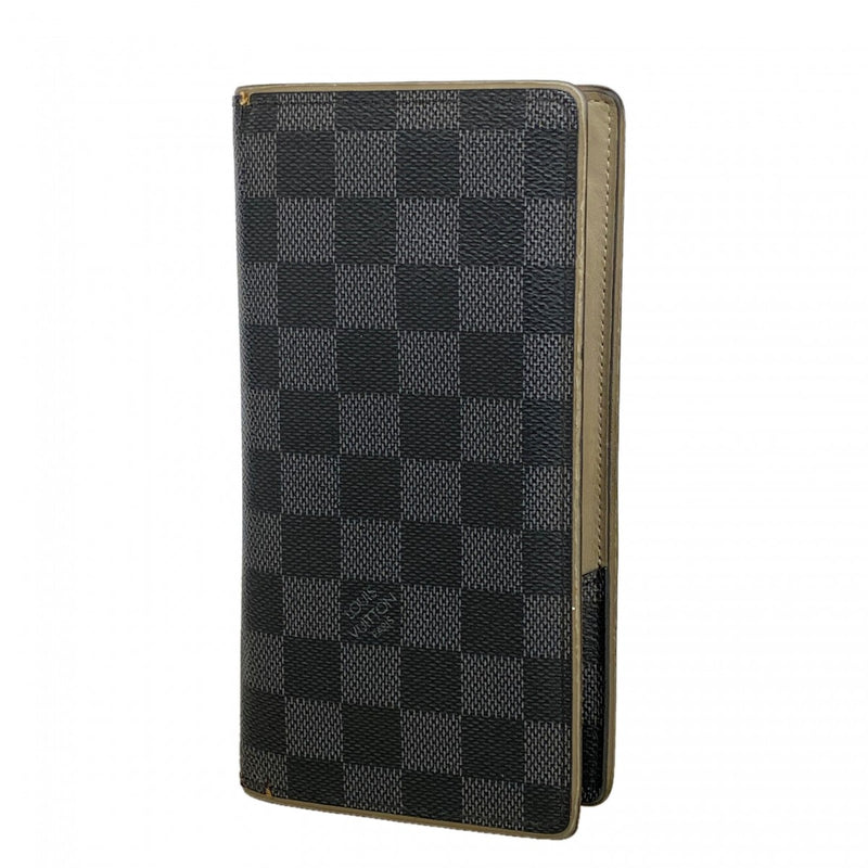 【6fa0972】ルイヴィトン 長財布 ダミエ・グラフィット ポルトフォイユブラザ N63253 グレー ブラック トープ【中古】メンズ