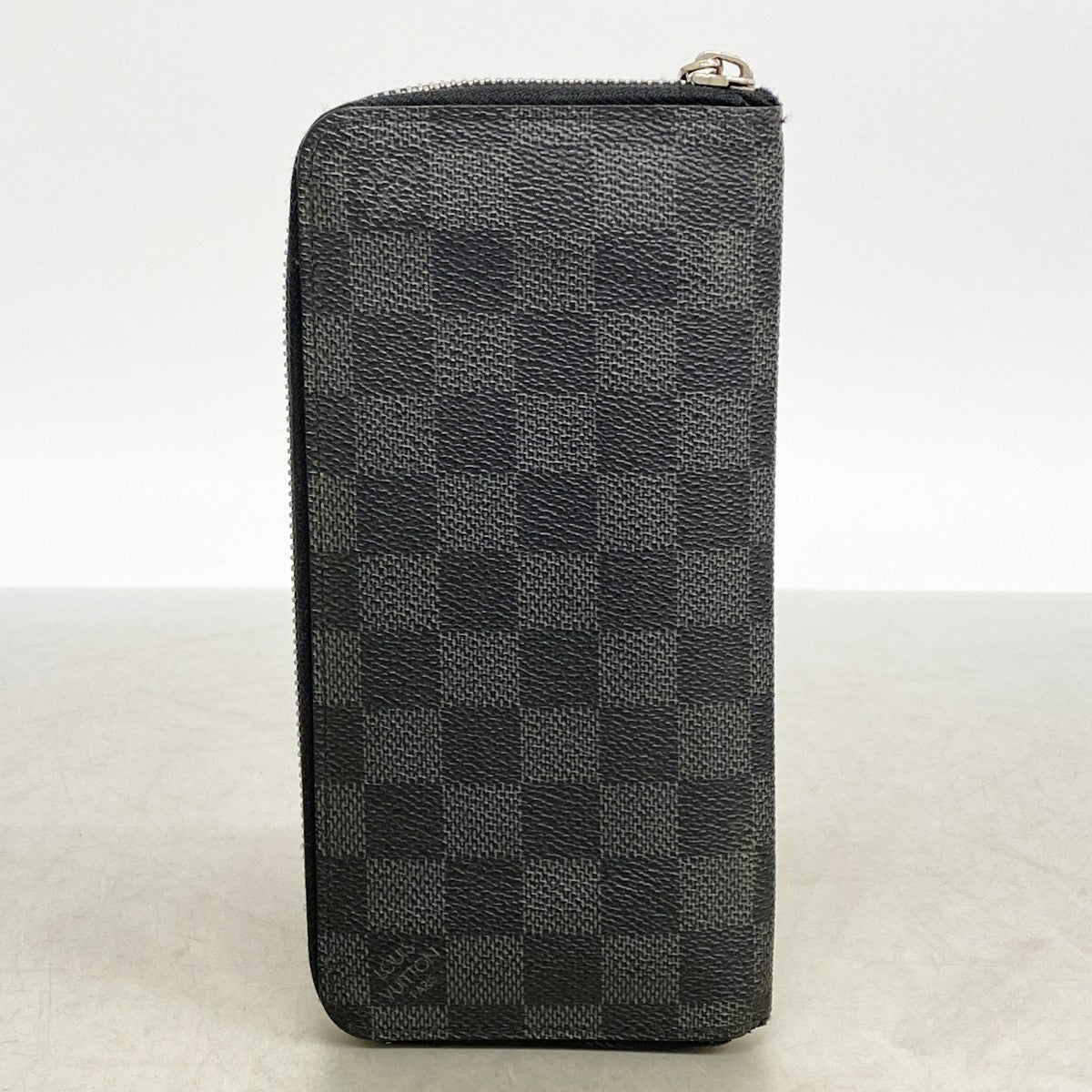 【6fa0973】ルイヴィトン 長財布 ダミエ・グラフィット ジッピーウォレットヴェルティカル N63095 グレー ブラック 旧型【中古】メンズ