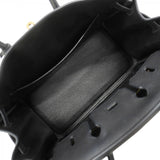 【6fa0976-g】エルメス ハンドバッグ バーキン25 トゴ ブラック ゴールド金具 Z刻印【中古】レディース