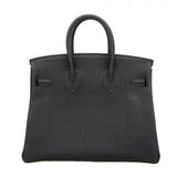 【6fa0976-g】エルメス ハンドバッグ バーキン25 トゴ ブラック ゴールド金具 Z刻印【中古】レディース