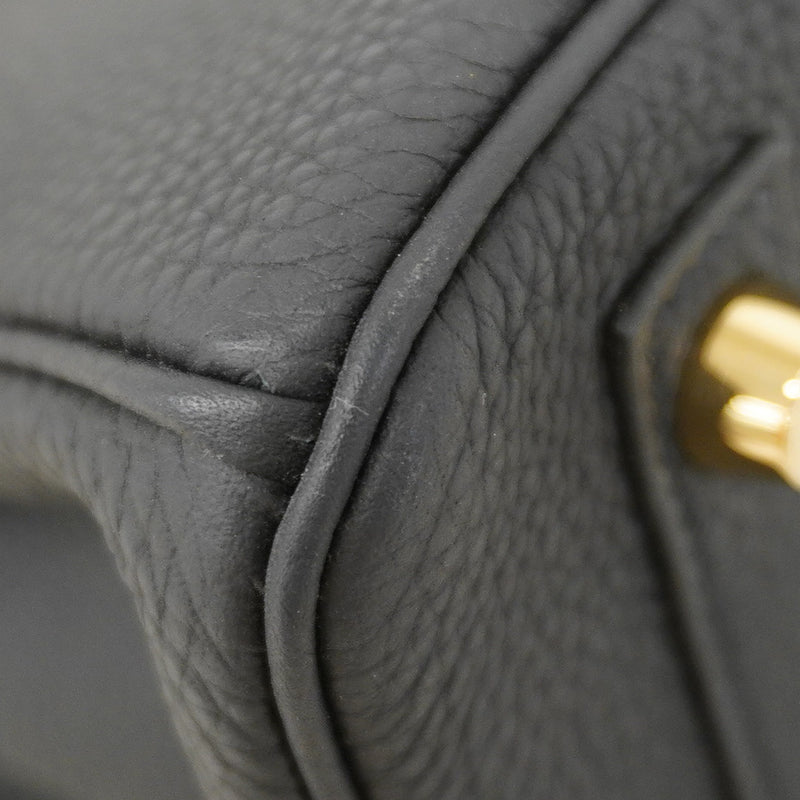 【6fa0976-g】エルメス ハンドバッグ バーキン25 トゴ ブラック ゴールド金具 Z刻印【中古】レディース
