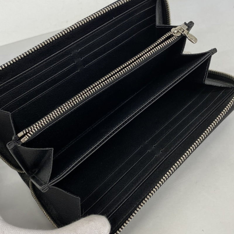 【6fa0979】ルイヴィトン 長財布 エピ デニム ジッピーウォレット M61862 ブルー シルバー金具【中古】レディース