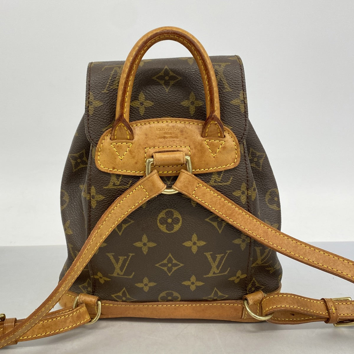 【6fa0987】ルイヴィトン リュック・デイパック モノグラム ミニモンスリ M51137 ブラウン【中古】レディース